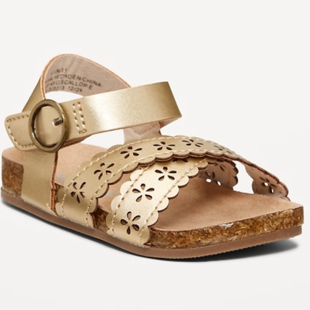 Old Navy Perforated Faux Leather Sandals
